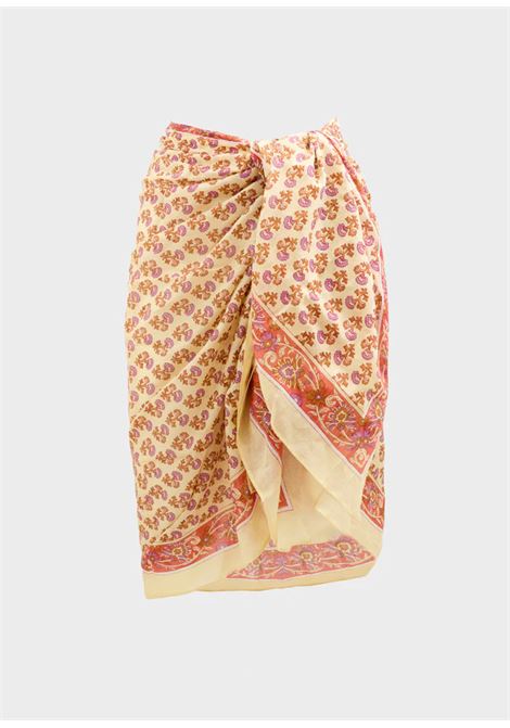 PAREO FLOWERS IN COTONE NALì | RHSC0002GIALLO