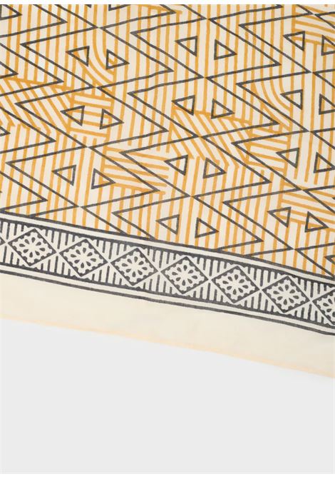 PAREO STAMPA GEOMETRICA IN COTONE BEIGE NALì | RHSC0007BEIGE