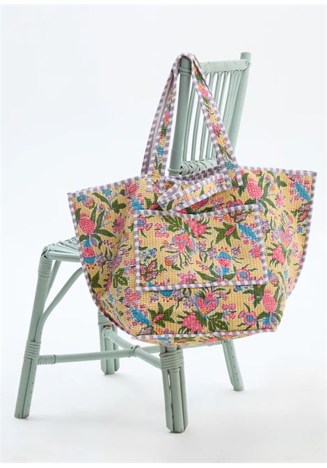 BORSA OPORTO BIG A SPALLA NALì | RJBS0038ROSA GIALLO