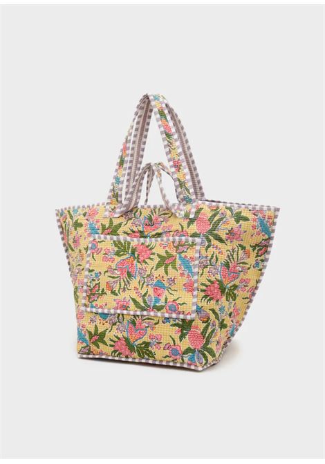 BORSA OPORTO BIG A SPALLA NALì | RJBS0038ROSA GIALLO