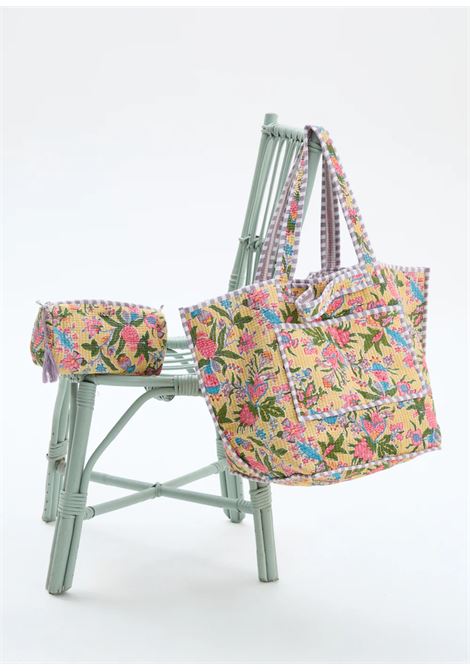 POUCH OPORTO STAMPA NALì | RJPC0004ROSA GIALLO