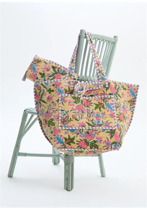 POUCH OPORTO STAMPA NALì | RJPC0004ROSA GIALLO