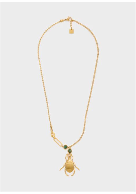 COLLANA SCARABEO CON PIETRE ACC.INO. ORO NALì | SJCL0005ORO