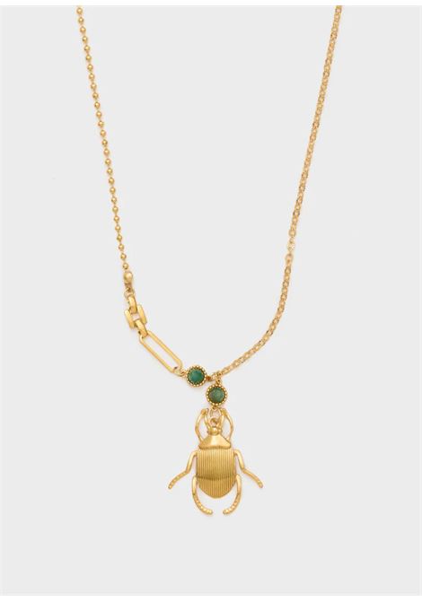 COLLANA SCARABEO CON PIETRE ACC.INO. ORO NALì | SJCL0005ORO