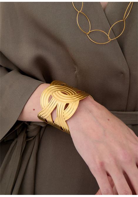 BRACCIALE OVER REGOLABILE LAVORATO NALì | YABR0005ORO