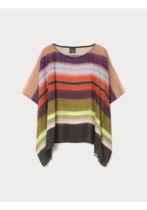 Poncho in tencel stampato e top PERSONA by M.Rinaldi | PMRAGAPE001