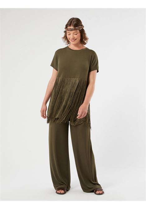 Pantaloni in jersey - VERDE KAKI PERSONA by M.Rinaldi | PMRAUSTERO002