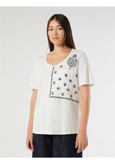 T-shirt in jersey con taschino - BIANCO PERSONA by M.Rinaldi | PMRESODO001