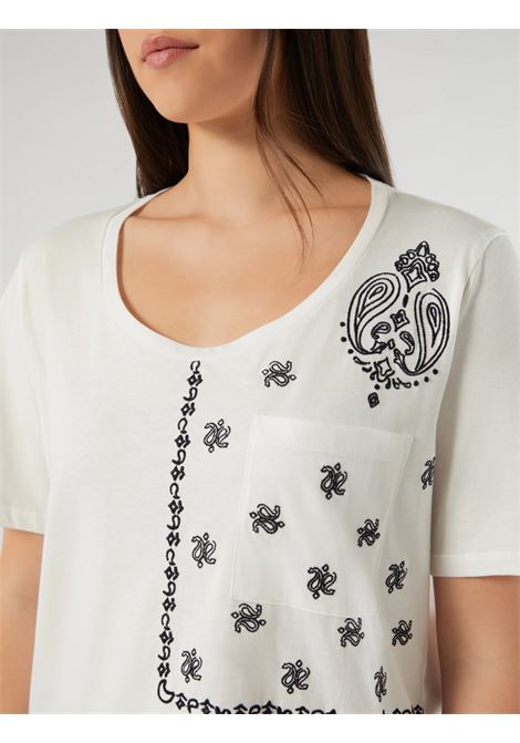 T-shirt in jersey con taschino - BIANCO PERSONA by M.Rinaldi | PMRMIRTO002