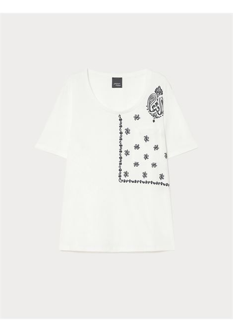 T-shirt in jersey con taschino - BIANCO PERSONA by M.Rinaldi | PMRMIRTO002