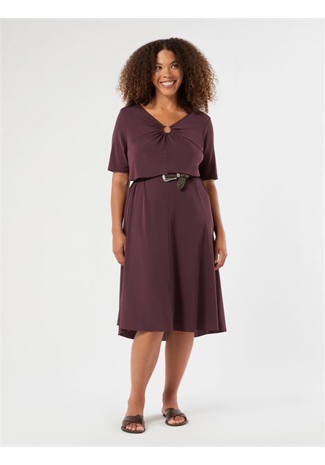 Abito lungo in jersey con drappeggio PERSONA by M.Rinaldi | PMRSTAFFA001