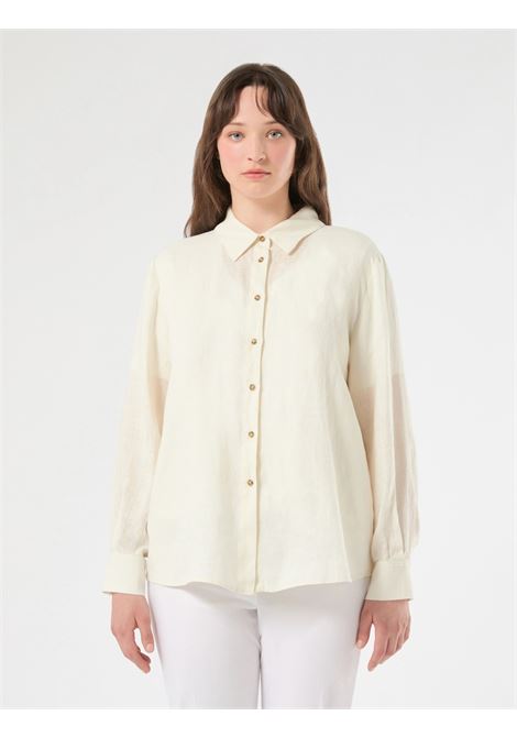 Camicia in lino - AVORIO PERSONA by M.Rinaldi | PMRWHISKY006