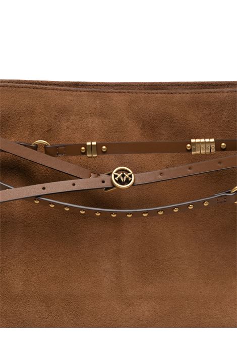 Borsa a spalla grande Belt Bag Big in suede PINKO | 105903 A0F6L17Q