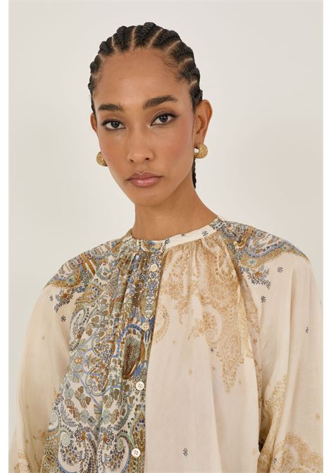 Camicia fantasia in rayon e cotone SOUVENIR | D39N1144CASHMERE