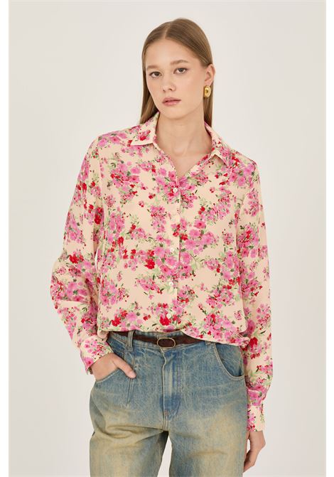 Camicia a fantasia floreale in viscosa SOUVENIR | D39N1337FIORI