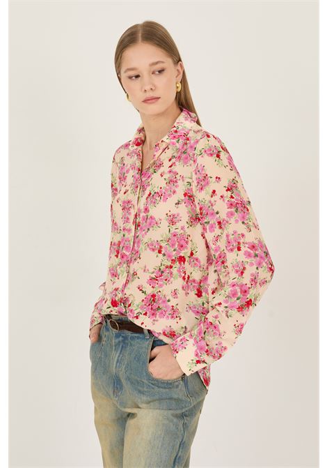 Camicia a fantasia floreale in viscosa SOUVENIR | D39N1337FIORI