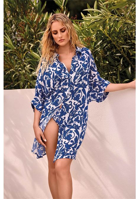 camicia abito VACANZE ITALIANE | VI26-107BLU