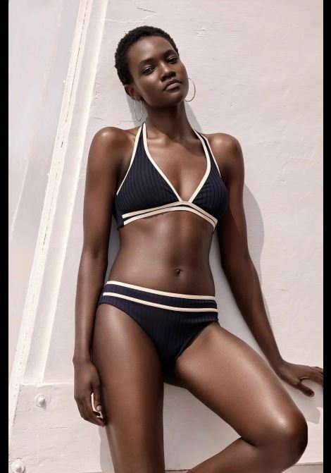 nocciola bikini VACANZE ITALIANE | VI26-125NERO PANNA