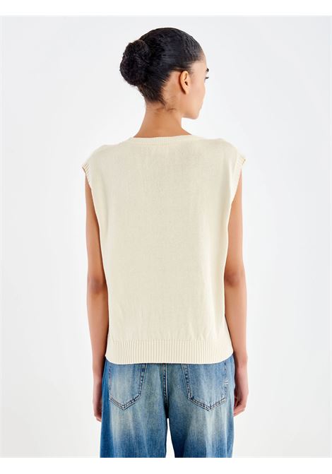 Gilet Fantasia Fragole VICOLO | 7AB7046BURRO