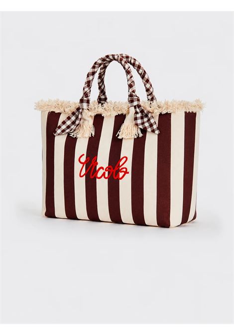 ibiza big stripe canvas VICOLO | AB0010MORO BURRO