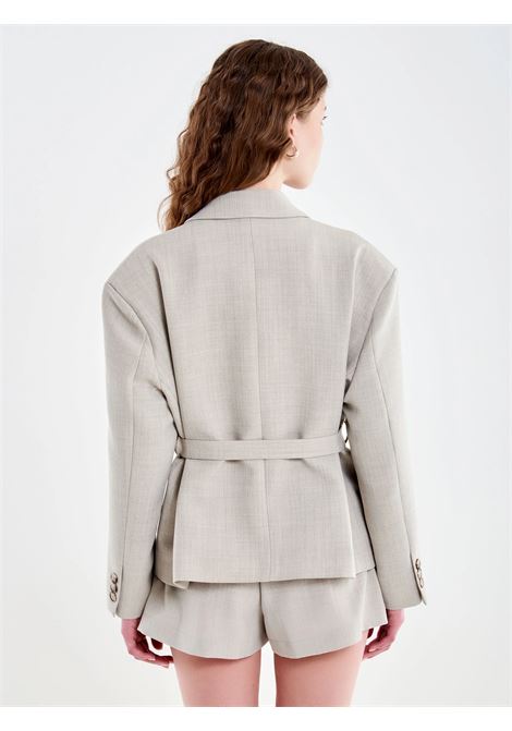Blazer Over Crop con Cintura VICOLO | TAB0703SASSO
