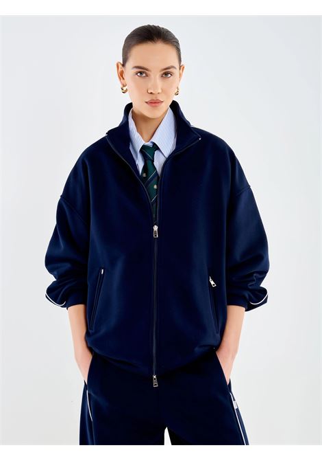 Bomber in Felpa VICOLO | TAB0905BLU