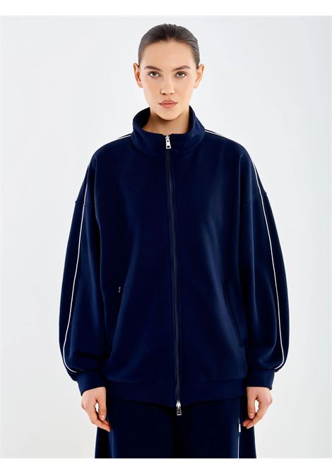Bomber in Felpa VICOLO | TAB0905BLU
