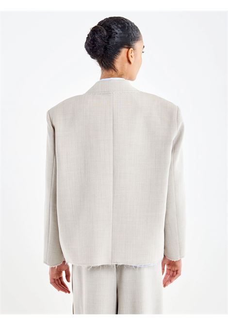 Blazer Monopetto Finiture Taglio Vivo VICOLO | TAB0929SASSO