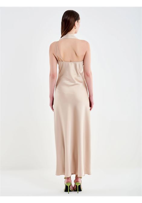 Abito Lungo con Sciarpa VICOLO | TAB1736CHAMPAGNE