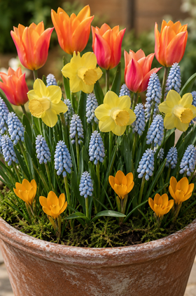 Sunset Apricot & Gold Bulb Lasagne Collection