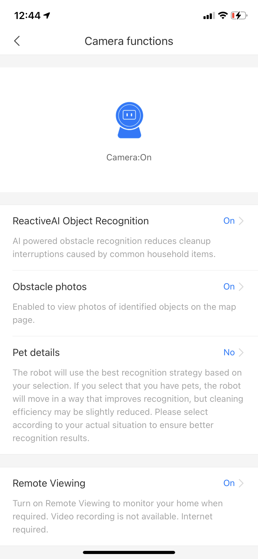 Roborock S6 MaxV Vacuum App Reactiv AI