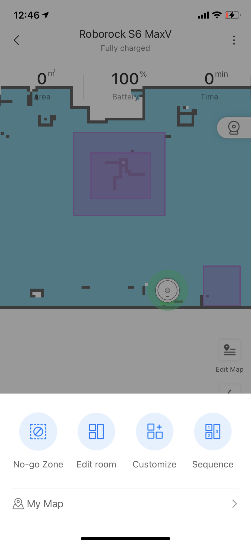 Roborock S6 MaxV Vacuum App