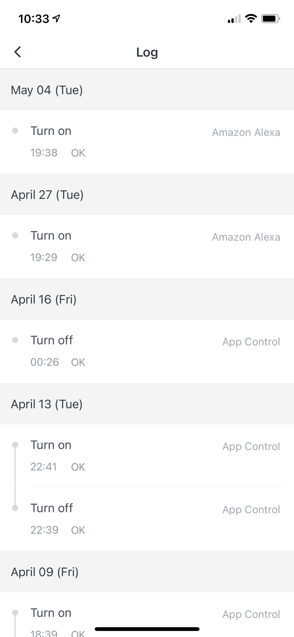 switchbot app logs