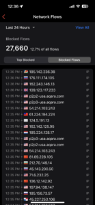 Firewall home firewall iOS app UI