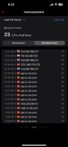 Firewall home firewall iOS app UI