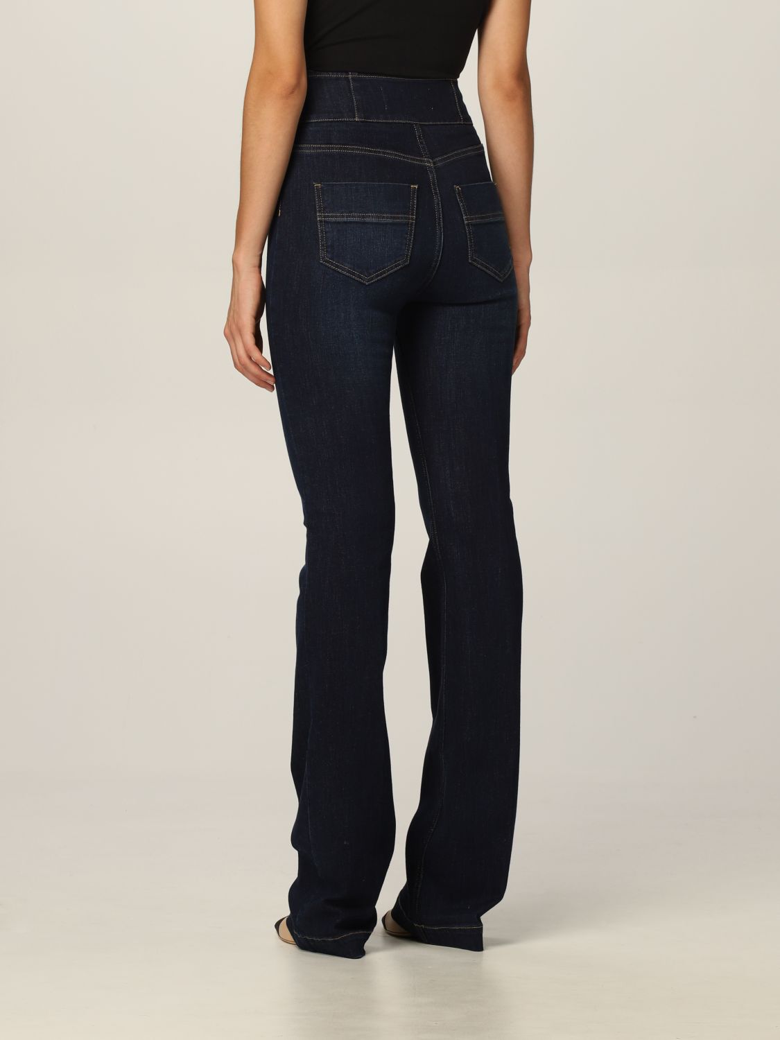 Jeans donna a zampa - Elisabetta Franchi - Bilotti abbigliamento