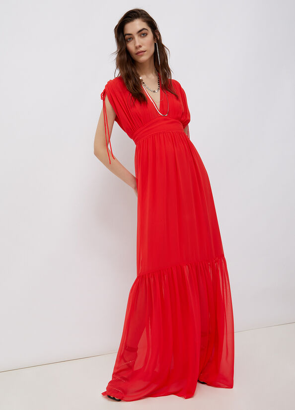 Vestito Rosso Corallo Abito Color Corallo Vestito Rosso Corallo