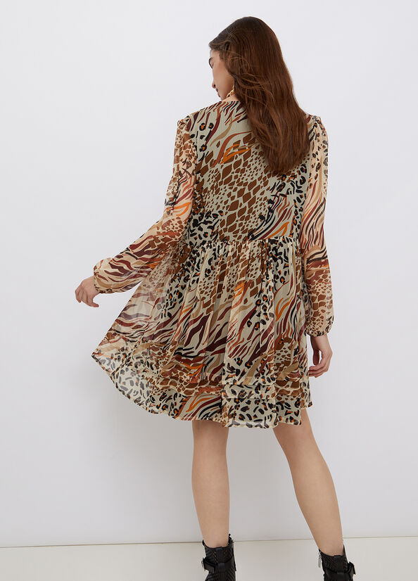 Vestito da donna con fantasia leopardata - Liu-Jeans - Bilotti abbigliamento