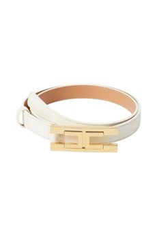 Cintura da donna di colore bianco latte Elisabetta Franchi Accessori | CT72S57E2DZ9