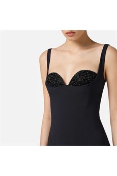 Abito da donna di colore nero Elisabetta Franchi | AB83557E2110