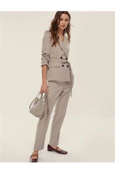 Pantalone da donna di colore beige Emme | CALCIO002