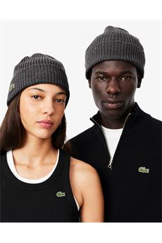 Berretto unisex di colore antracite Lacoste | RB0001050