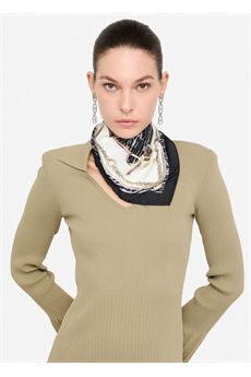 Foulard da donna mix animalier nero Liu Jo Accessori | 2F5084T0300M9856