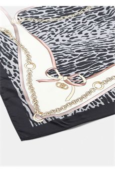 Foulard da donna mix animalier nero Liu Jo Accessori | 2F5084T0300M9856