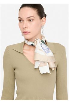 Foulard da donna beige zebrato Liu Jo Accessori | 2F5084T0300Q9106