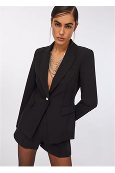 Blazer da donna di colore nero Liu Jo Black | CF5052T220022222