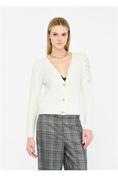 Cardigan da donna di colore bianco Liu Jo Black | CF5149MA74QX0256