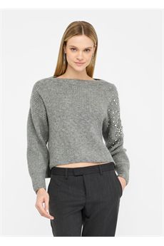 Maglione da donna di colore grigio Liu Jo Black | CF5150MA74Q02056