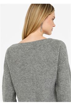 Maglione da donna di colore grigio Liu Jo Black | CF5150MA74Q02056