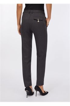 Pantaloni da donna di colore grigio Liu Jo Black | CF5235T054AC378A